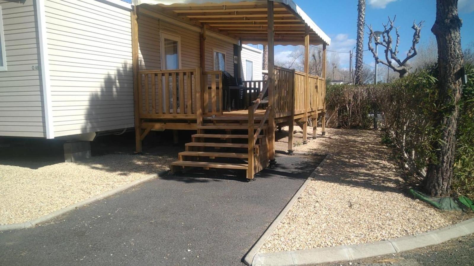 Mobil-Home Oliviers 1 Вальрас-Пляж Экстерьер фото